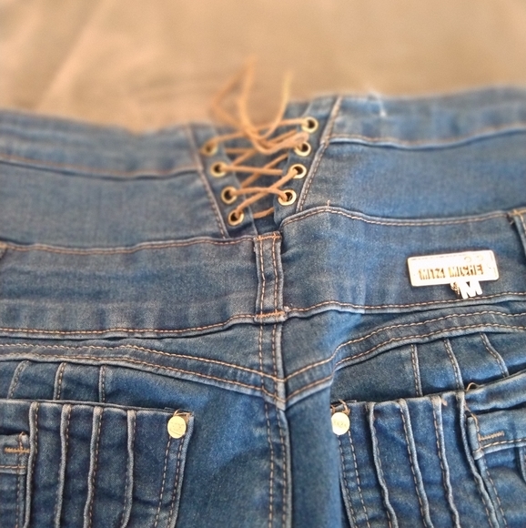 High Rise Blue Jeans - Picture 2 of 5